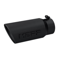 MBRP T5051BLK Tip. 5in. O.D. Angled Rolled End 4in. inlet 12in