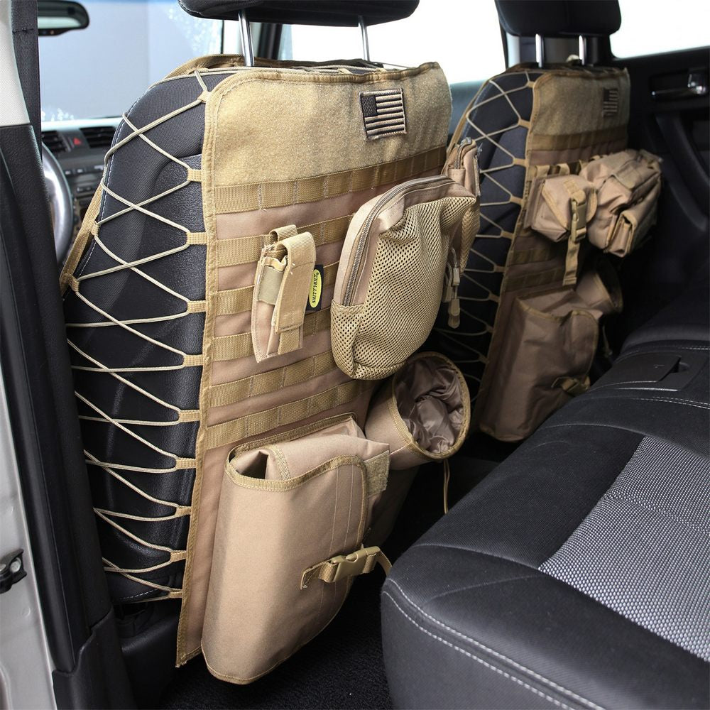 Smittybilt 5661324 Front GEAR Seat Cover Pair Tan (Universal Truck) - view 2