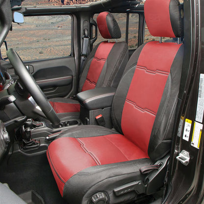 Smittybilt 577130 Neoprene Seat Cover Set Front/Rear Red Gen 2 (2018+ JLU) - view 2