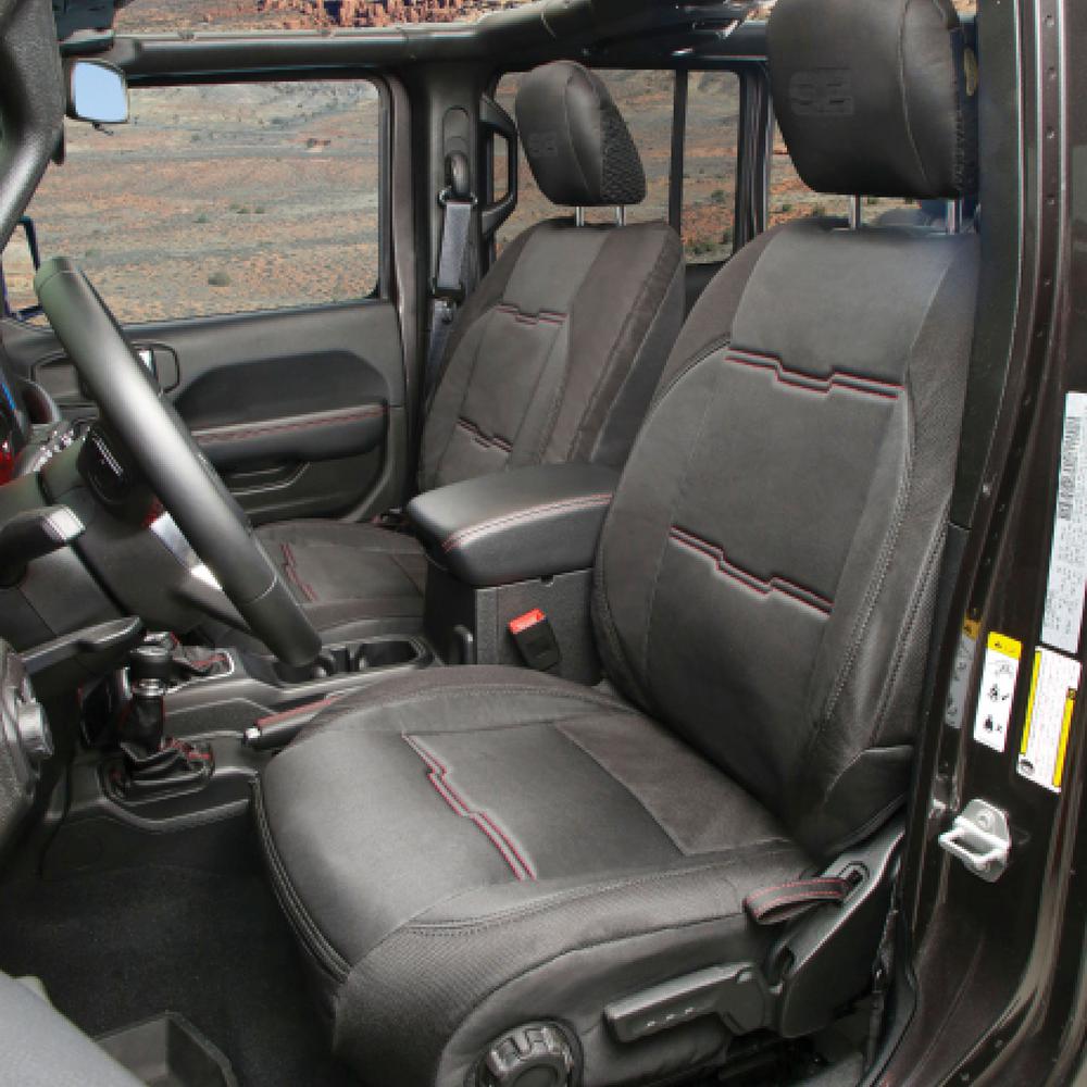 Smittybilt 578101 Neoprene Seat Cover Set Front/Rear Black Gen 2 (2020+ JT) - view 2