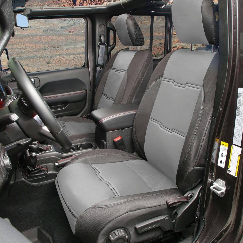 Smittybilt 578122 Neoprene Seat Cover Set Front/Rear Charcoal Gen 2 (2020+ JT) - view 2