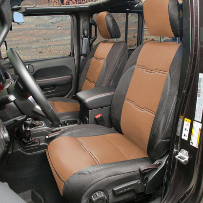 Smittybilt 578125 Neoprene Seat Cover Set Front/Rear Tan Gen 2 (2020+ JT) - view 2