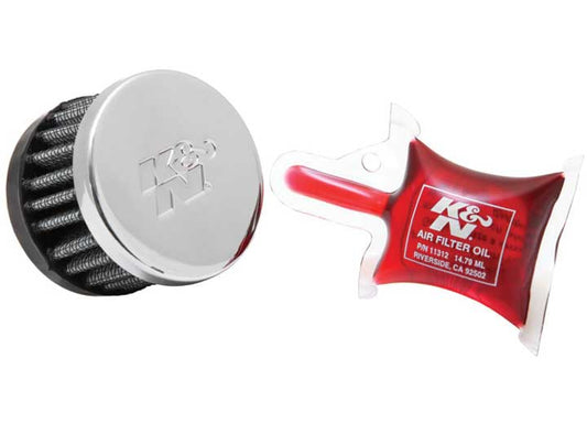 K&N Filters - 5/8"ID VENT,2"D,1.5"H,CLAMP - ON