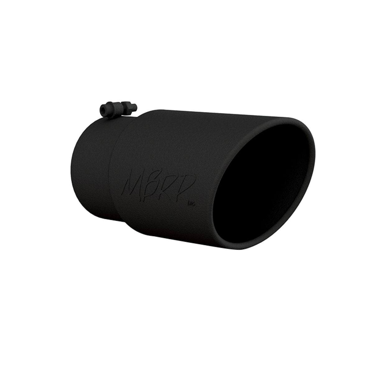 MBRP T5075BLK Tip. 6in. O.D. Angled Rolled End 5in. inlet 12in. length