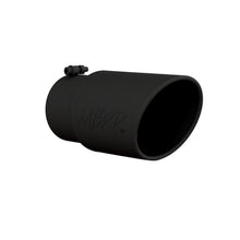 MBRP T5075BLK Tip. 6in. O.D. Angled Rolled End 5in. inlet 12in. length