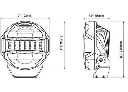 7-Inch SCOPE Spot Beam Driving Light