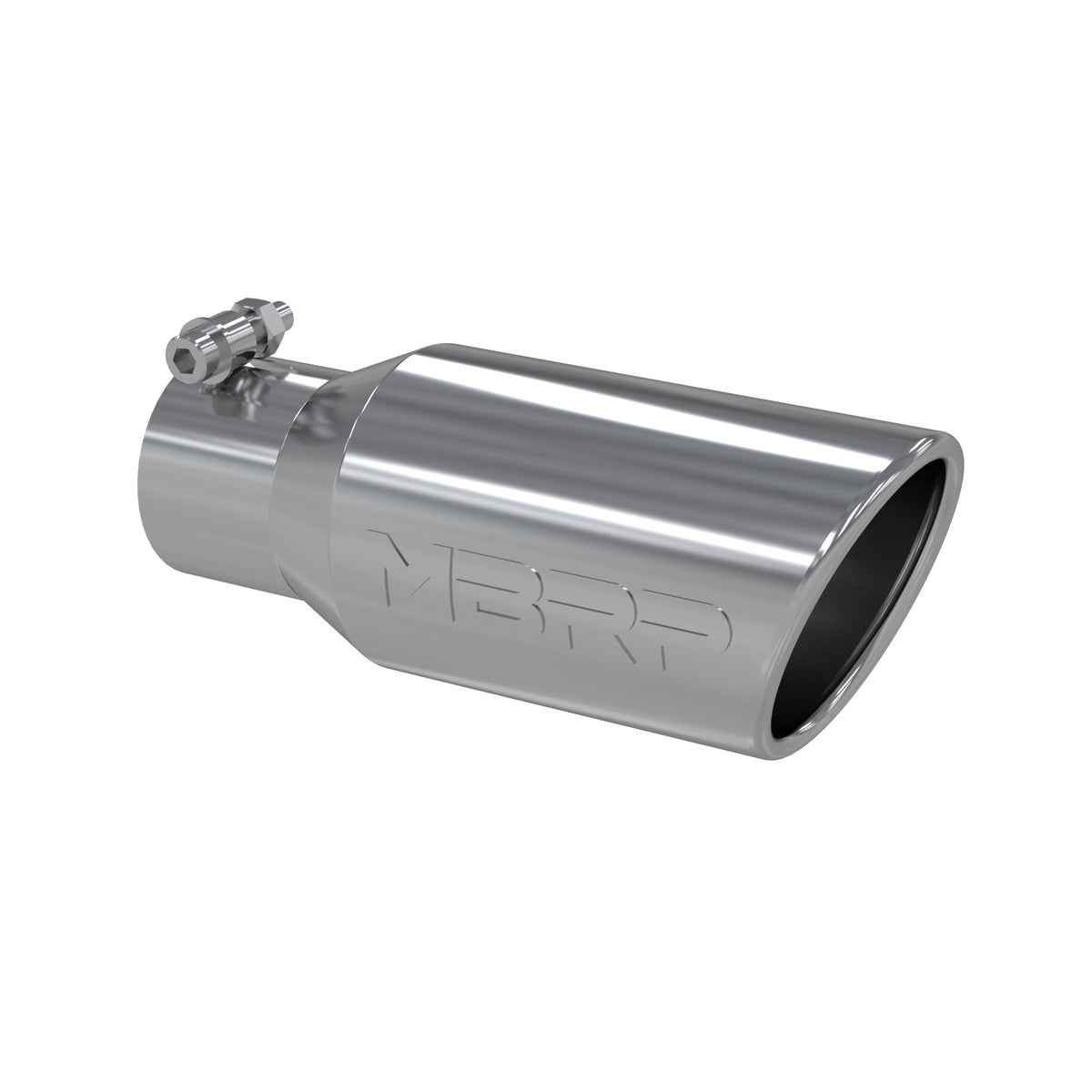 MBRP T5157 Tip. 4in. O.D. Angled Rolled End 2 3/4in. inlet 10in