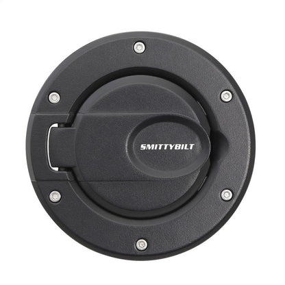 Smittybilt 75007 Billet Style Gas Cover Black (07-18 JK/JKU) - view 2