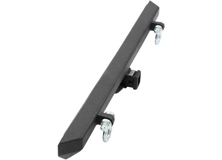 76-06 WRANGLER CJ/YJ/TJ/LJ SRC CLASSIC ROCK CRAWLER REAR BUMPER W/2IN RECEIVER & D-RINGS; BLACK TEXT