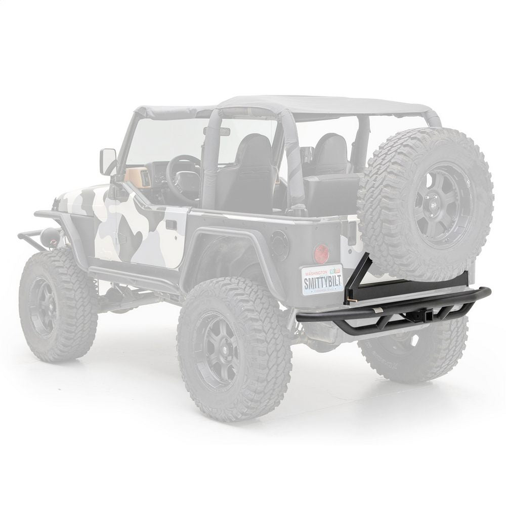 Smittybilt 76621-01 SRC Rear Bumper w/ Hitch Bumper Only (87-06 YJ/LJ/TJ) - view 2