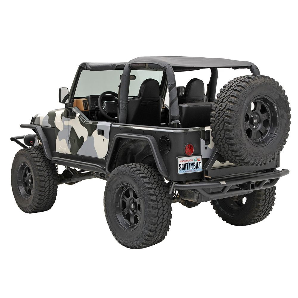 Smittybilt 76621-01 SRC Rear Bumper w/ Hitch Bumper Only (87-06 YJ/LJ/TJ) - view 3