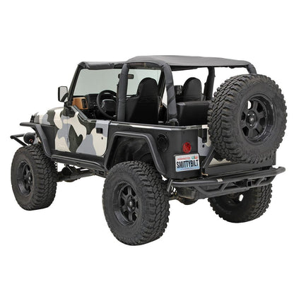 Smittybilt 76621-01 SRC Rear Bumper w/ Hitch Bumper Only (87-06 YJ/LJ/TJ) - view 3