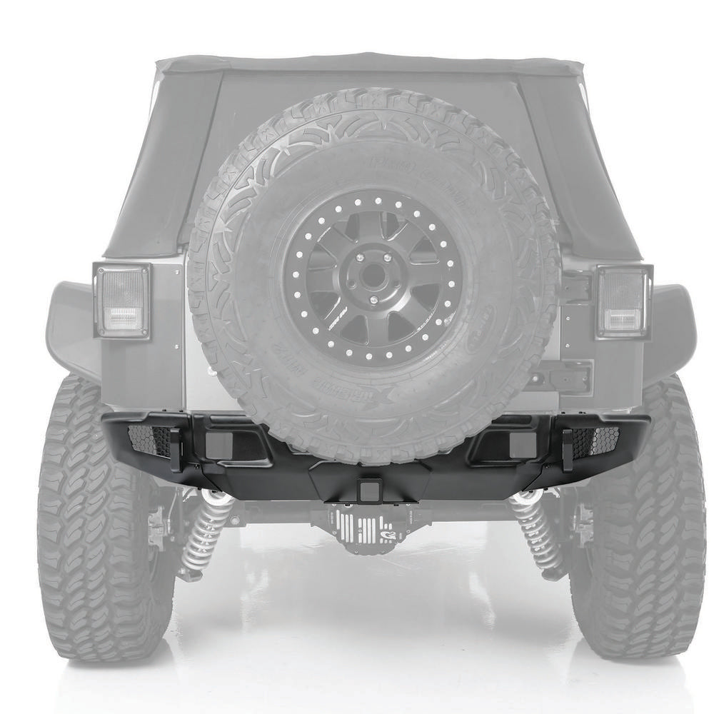 Smittybilt 76732 Stryker Rear Bumper Textured Black (07-18 JK/JKU)