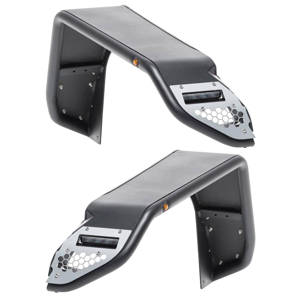 Smittybilt 77835 Apollo Front Fender Pair Textured Black (18+ JL/JT) - view 2