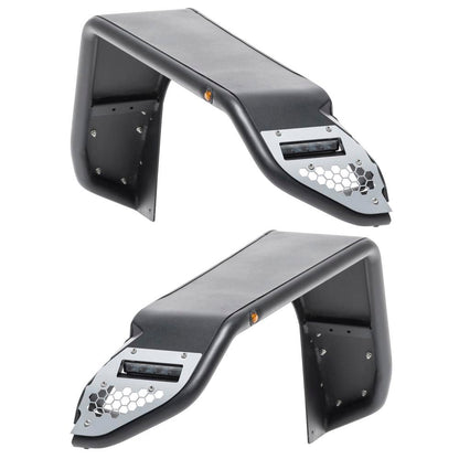 Smittybilt 77835 Apollo Front Fender Pair Textured Black (18+ JL/JT) - view 2