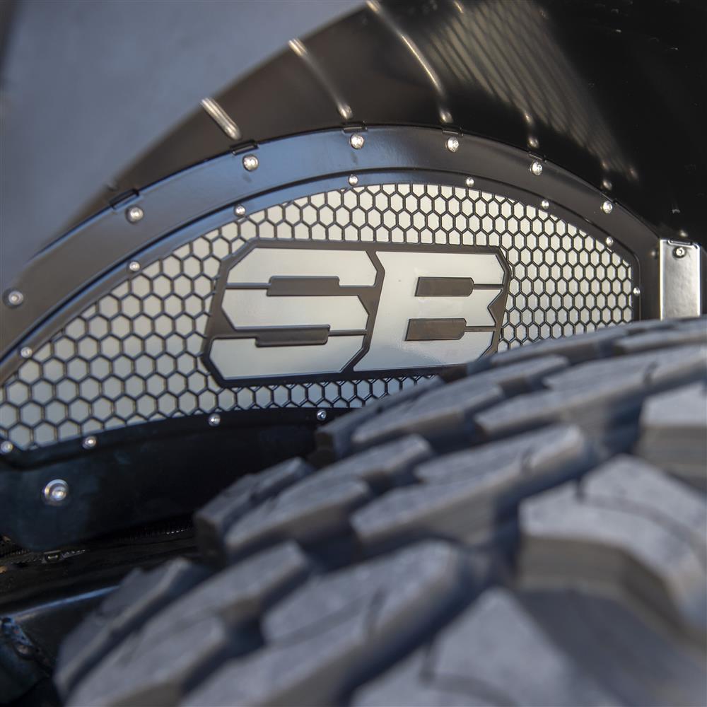 Smittybilt 77986 Rear Aluminum Inner Fender Liner Pair Black (18+ JL/JLU) - view 2