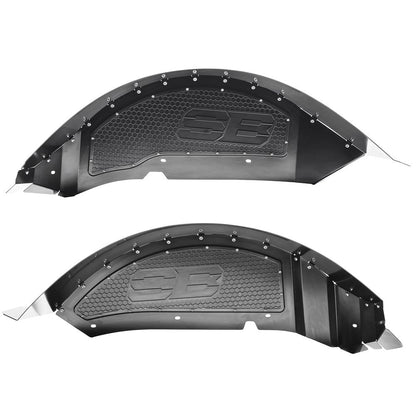Smittybilt 77986 Rear Aluminum Inner Fender Liner Pair Black (18+ JL/JLU) - view 3