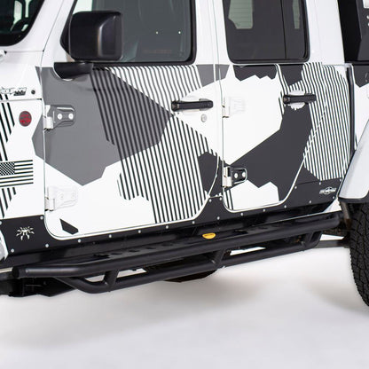 Smittybilt 79634 SRC Side Armor w/ Step Textured Black (20+ JT) - view 2