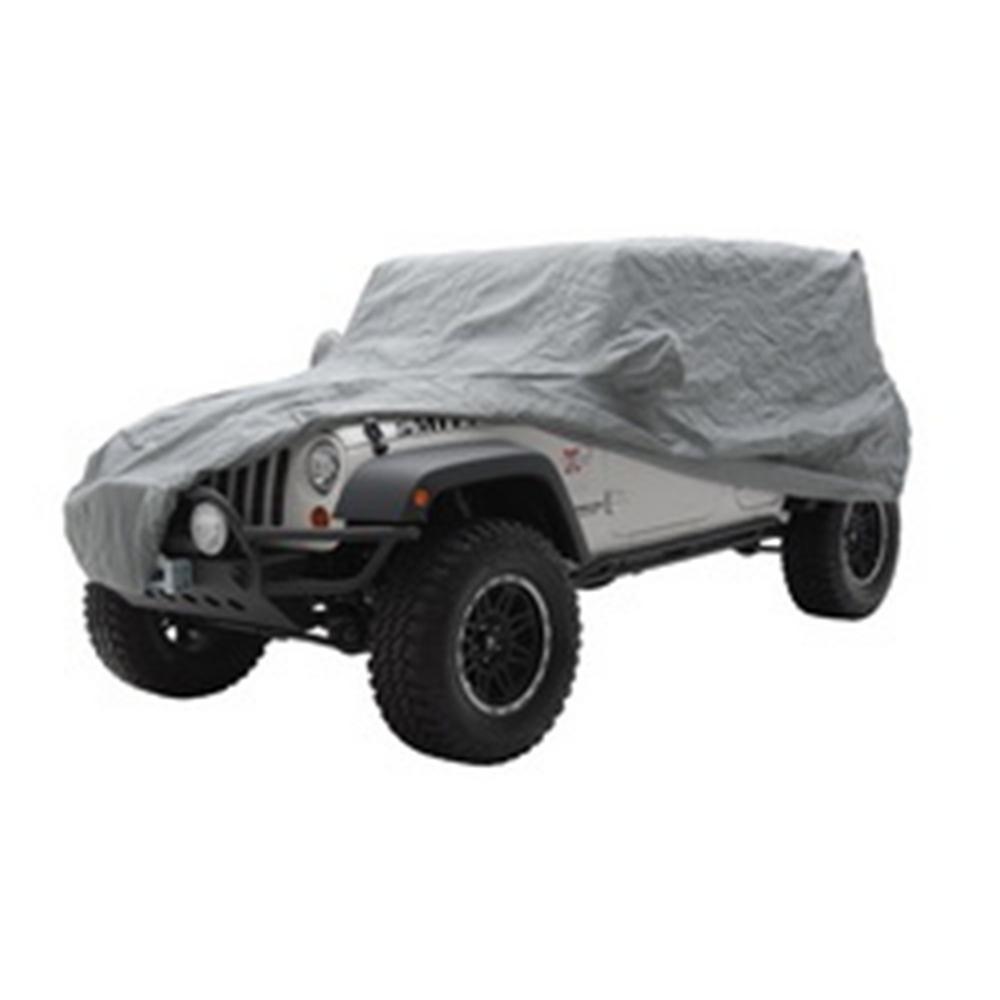 Smittybilt 830 Full Car Cover w/ Storage Bag, Lock & Cable Gray (07-18 JK) - view 2
