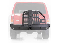 Smittybilt - 84 - 01 CHEROKEE (XJ) 2/4 DOOR XRC REAR BUMPER W/HITCH & TIRE CARRIER - BLACK TEXTURED