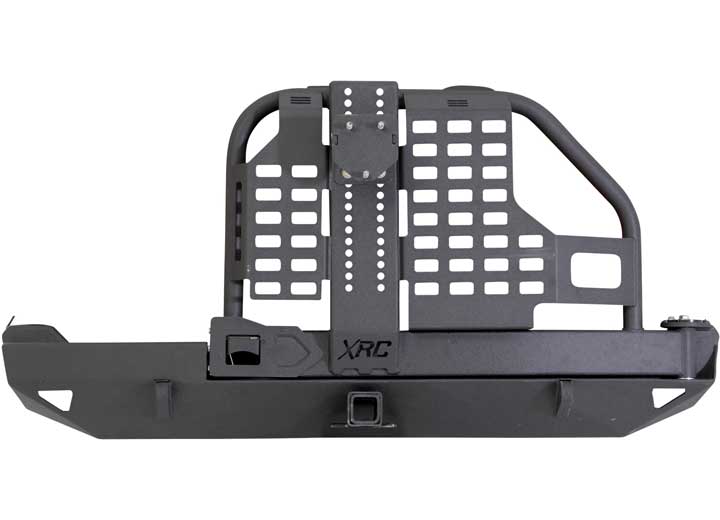Smittybilt - 84 - 01 CHEROKEE (XJ) 2/4 DOOR XRC REAR BUMPER W/HITCH & TIRE CARRIER - BLACK TEXTURED