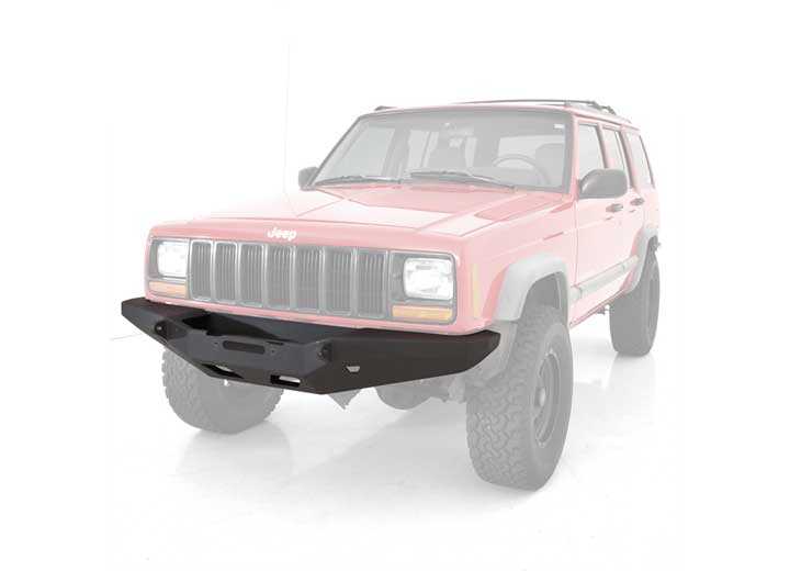 Smittybilt - 84 - 01 CHEROKEE XJ 2/4 DR XRC ROCK CRAWLER WINCH FRONT BUMPER W/D - RING MOUNTS; BLACK TEXTURED