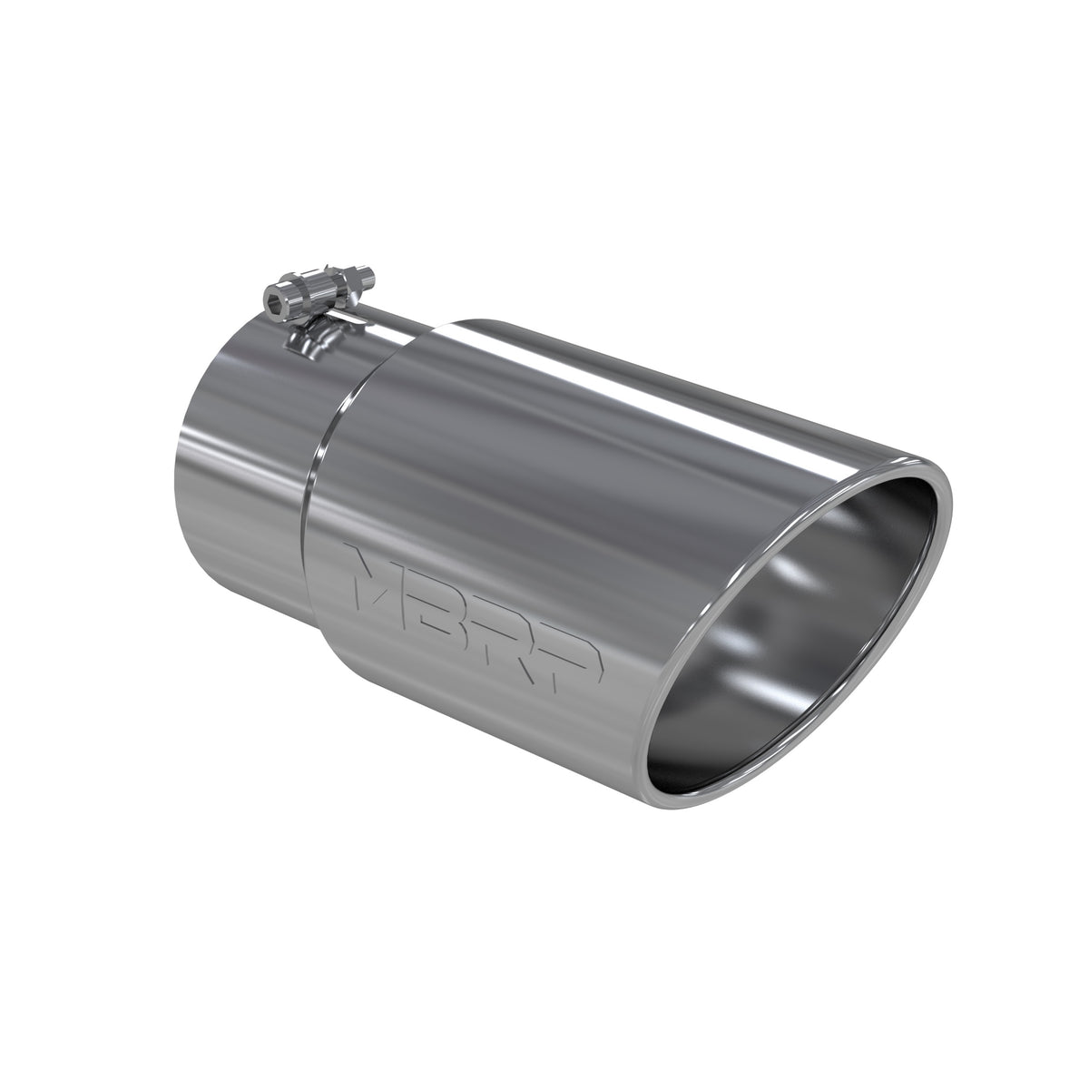 MBRP T5075 Tip. 6in. O.D. Angled Rolled End 5in. inlet 12in. length