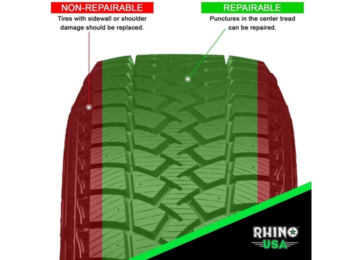 Rhino USA - 86 PIECE TIRE REPAIR PLUG KIT