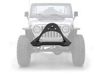 87-06 JEEP WRANGLER, RUBICON AND UNLIMITED SRC FRONT STINGER BUMPER W/D-RING MOUNTS; BLACK TEXTURED