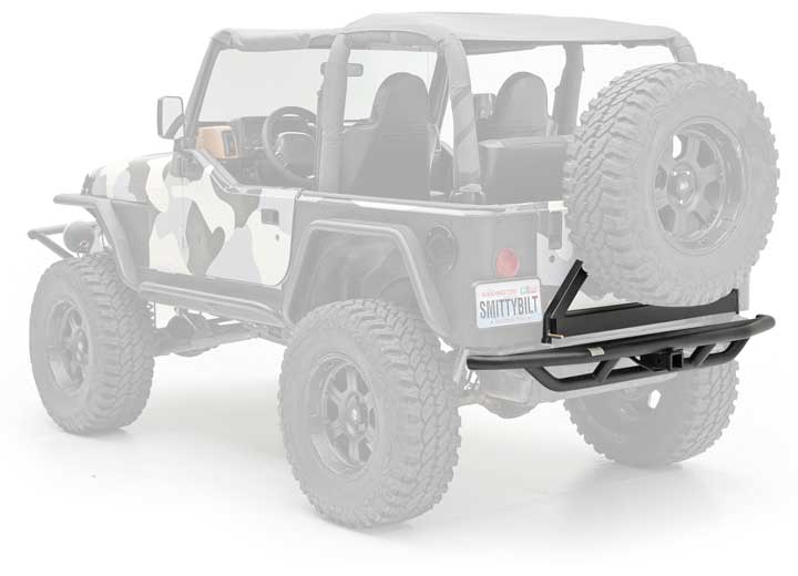 87-06 WRANGLER (YJ/TJ/LJ) SRC REAR BUMPER W/TIRE CARRIER - BLACK TEXTURED