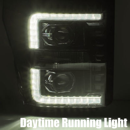AlphaRex 880141 Projector Headlights Plank Style Design Chrome - view 3