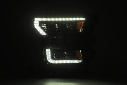AlphaRex 880163 LED Projector Headlights Plank Style Design Midnight Black - view 2