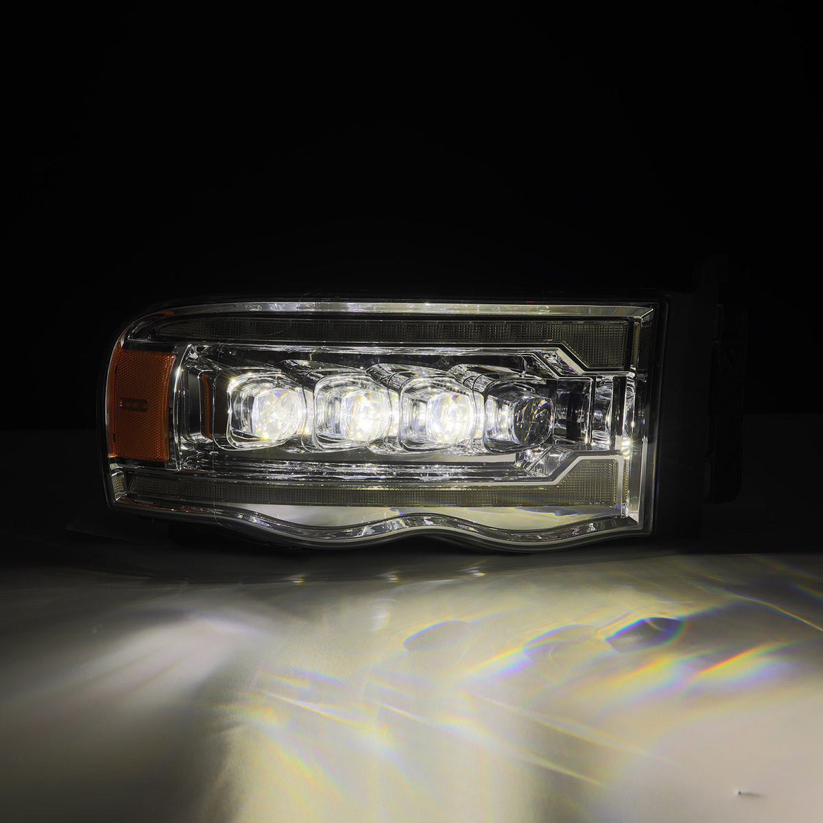 AlphaRex 880565 LED Projector Headlights in Chrome - view 3