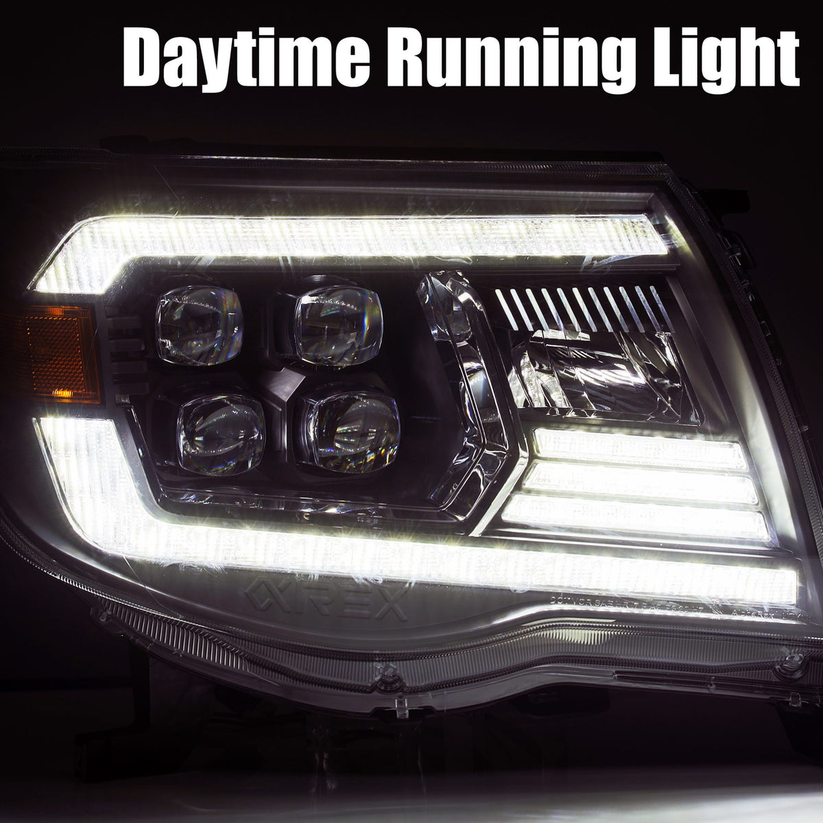 AlphaRex 880744 LED Projector Headlights in Alpha-Black - view 3