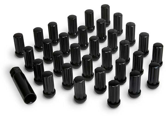 ICON ALLOYS LUG NUT KIT BLACK - 14 X 1.5/32 COUNT W/KEY