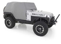 Smittybilt Water-Resistant Cab Cover with Door Flaps - Gray (92-06 Jeep Wrangler YJ & TJ)