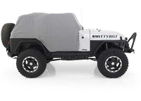 Smittybilt Water-Resistant Cab Cover with Door Flaps - Gray (92-06 Jeep Wrangler YJ & TJ)