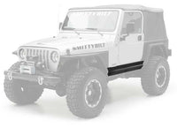 97-06 WRANGLER TJ 2DR XRC ROCK SLIDERS W/ STEP - BLACK TEXTURED