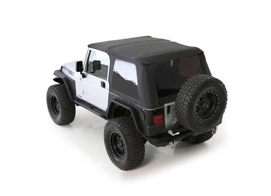 Smittybilt Bowless Combo Top with Tinted Windows - Black Diamond, 1997-2006 Jeep Wrangler TJ