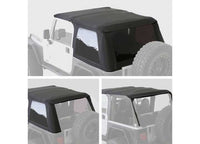 Smittybilt Bowless Combo Top with Tinted Windows - Black Diamond, 1997-2006 Jeep Wrangler TJ