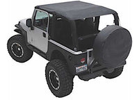 97-06 WRANGLER TJ EXTENDED TOP; COVERS FRONT/REAR SEATS; BLACK DIAMOND Smittybilt