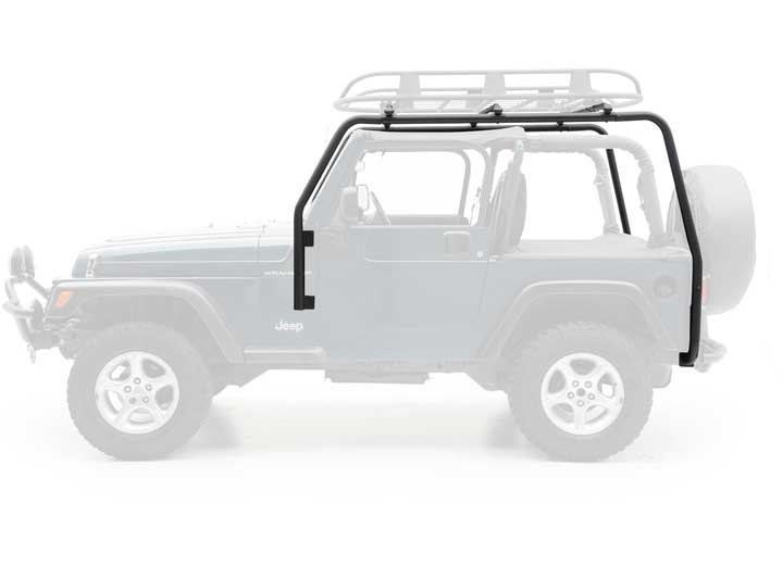 97-06 WRANGLER TJ SRC ROOF RACK; 300 LB RATING; BLACK TEXTURED