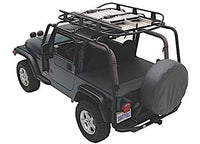 97-06 WRANGLER TJ SRC ROOF RACK; 300 LB RATING; BLACK TEXTURED
