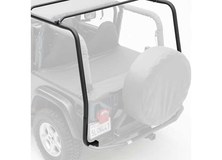 97-06 WRANGLER TJ SRC ROOF RACK; 300 LB RATING; BLACK TEXTURED