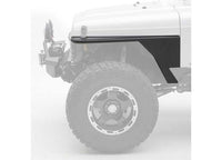97-06 WRANGLER TJ/LJ 2DR XRC ARMOR FRONT TUBE FENDERS; BLACK TEXTURED
