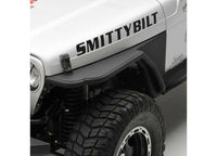 97-06 WRANGLER TJ/LJ XRC ARMOR FRONT TUBE FENDERS W/3IN FLARE; BLACK TEXTURED