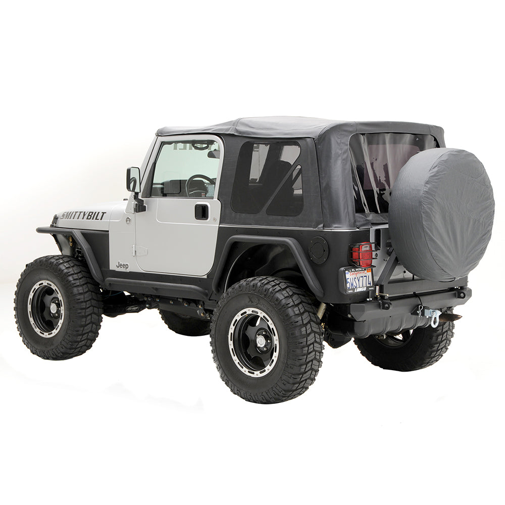 Smittybilt 9970235 OEM Replacement Soft Top w/ Tinted Windows Black Diamond - view 2