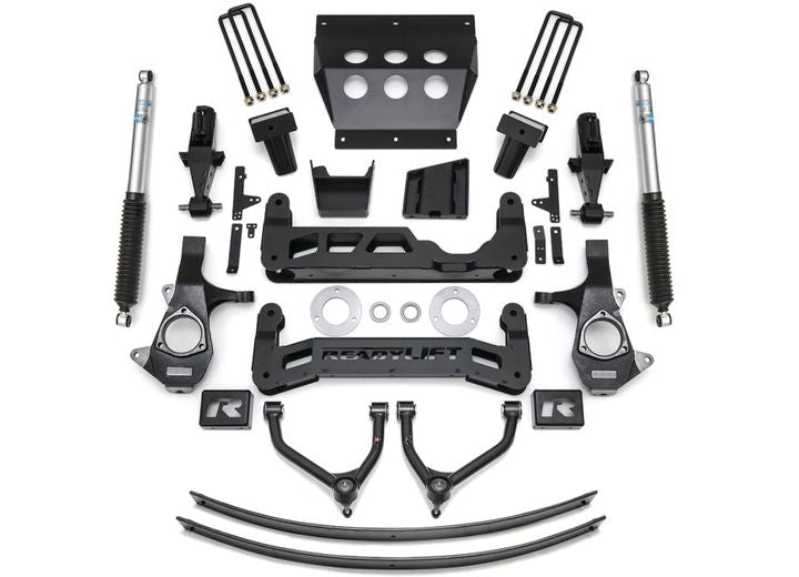 9IN BIG LIFT KIT CAST STEEL OE UPPER CONTROL ARMS W/BILSTEIN SHOCKS 14-16 CHEVY/GMC 1500