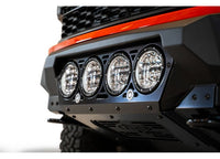 21-C F150 RAPTOR BOMBER FRONT BUMPER BLACK(MOUINTS 4 RIGED 360 6IN ROUND LIGHTS)