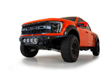 21-C F150 RAPTOR BOMBER FRONT BUMPER BLACK(MOUINTS 4 RIGED 360 6IN ROUND LIGHTS)